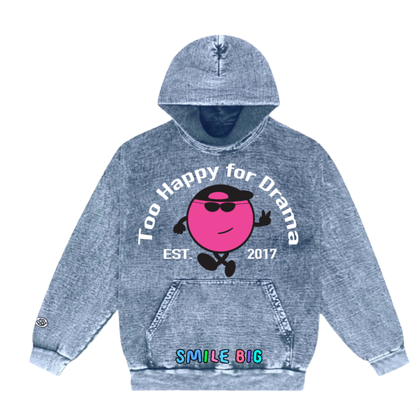 Too Happy For Drama Garment Dyed Hoodie