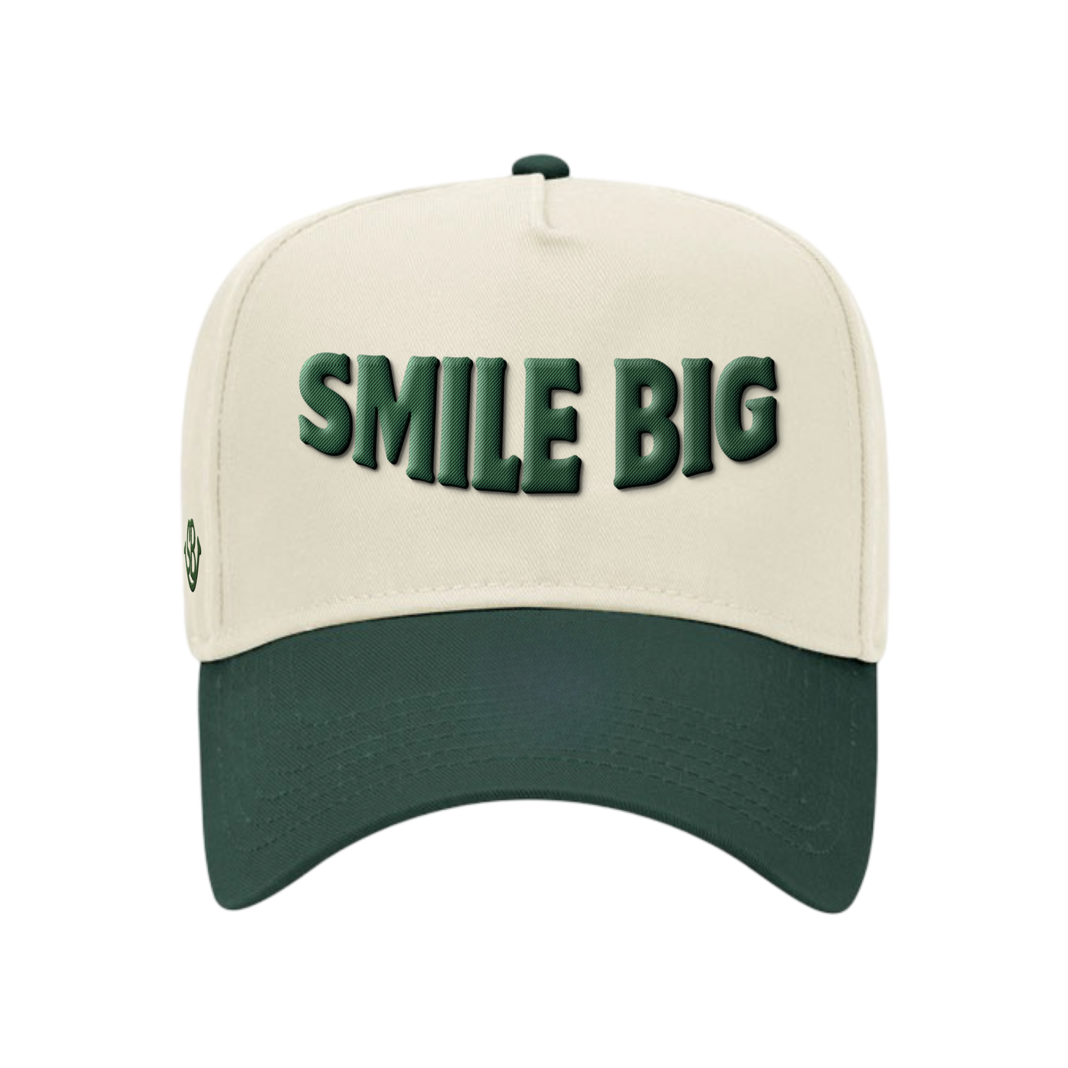 Green & Cream Statement Hat