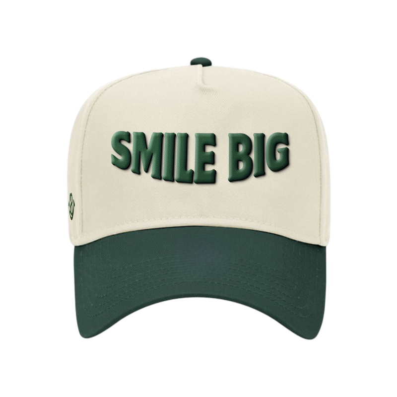 Green & Cream Statement Hat