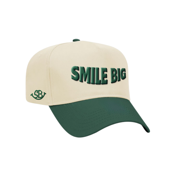 Green & Cream Statement Hat