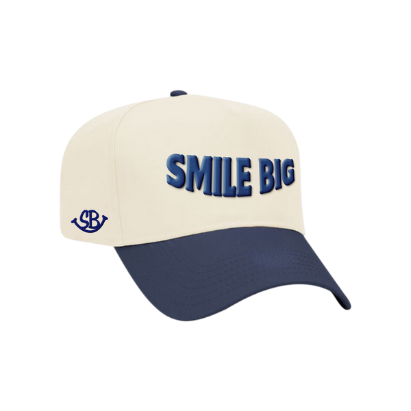 Navy & Cream Statement Hat