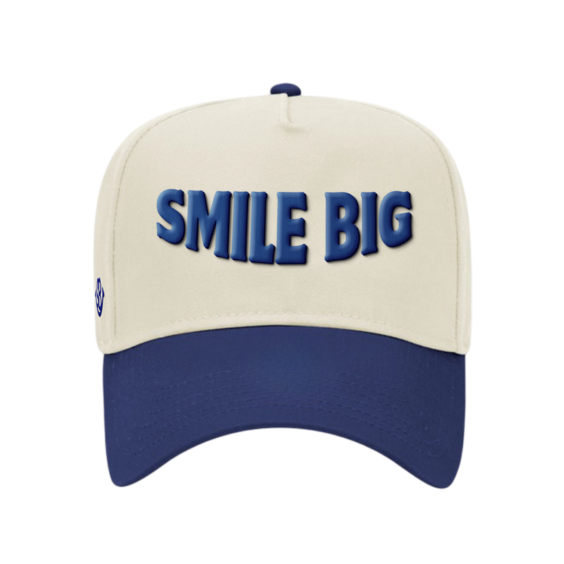 Navy & Cream Statement Hat