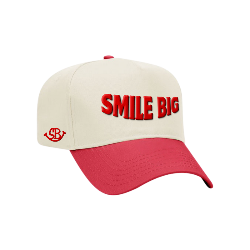 Red & Cream Statement Hat