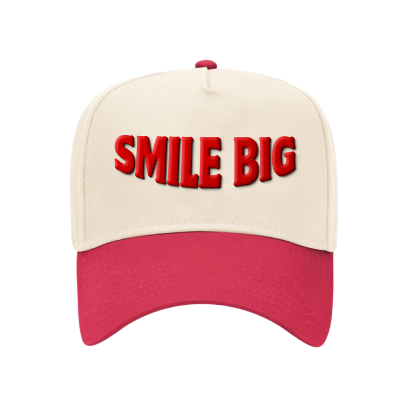 Red & Cream Statement Hat