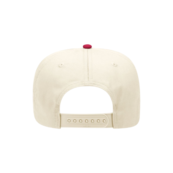 Red & Cream Statement Hat