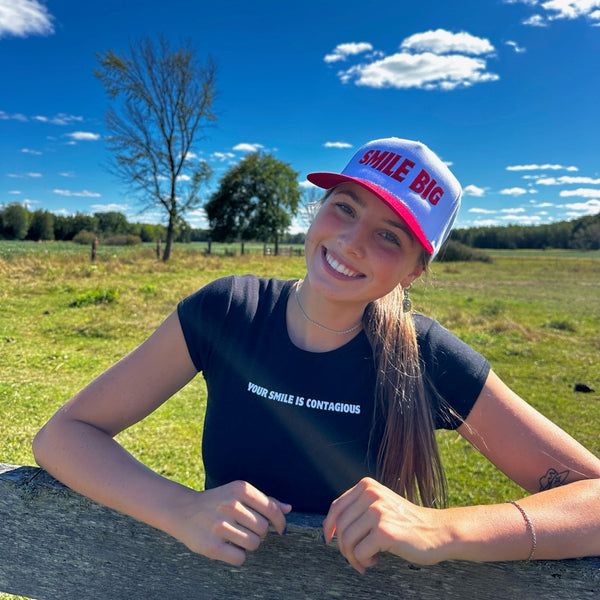 Red & Cream Statement Hat