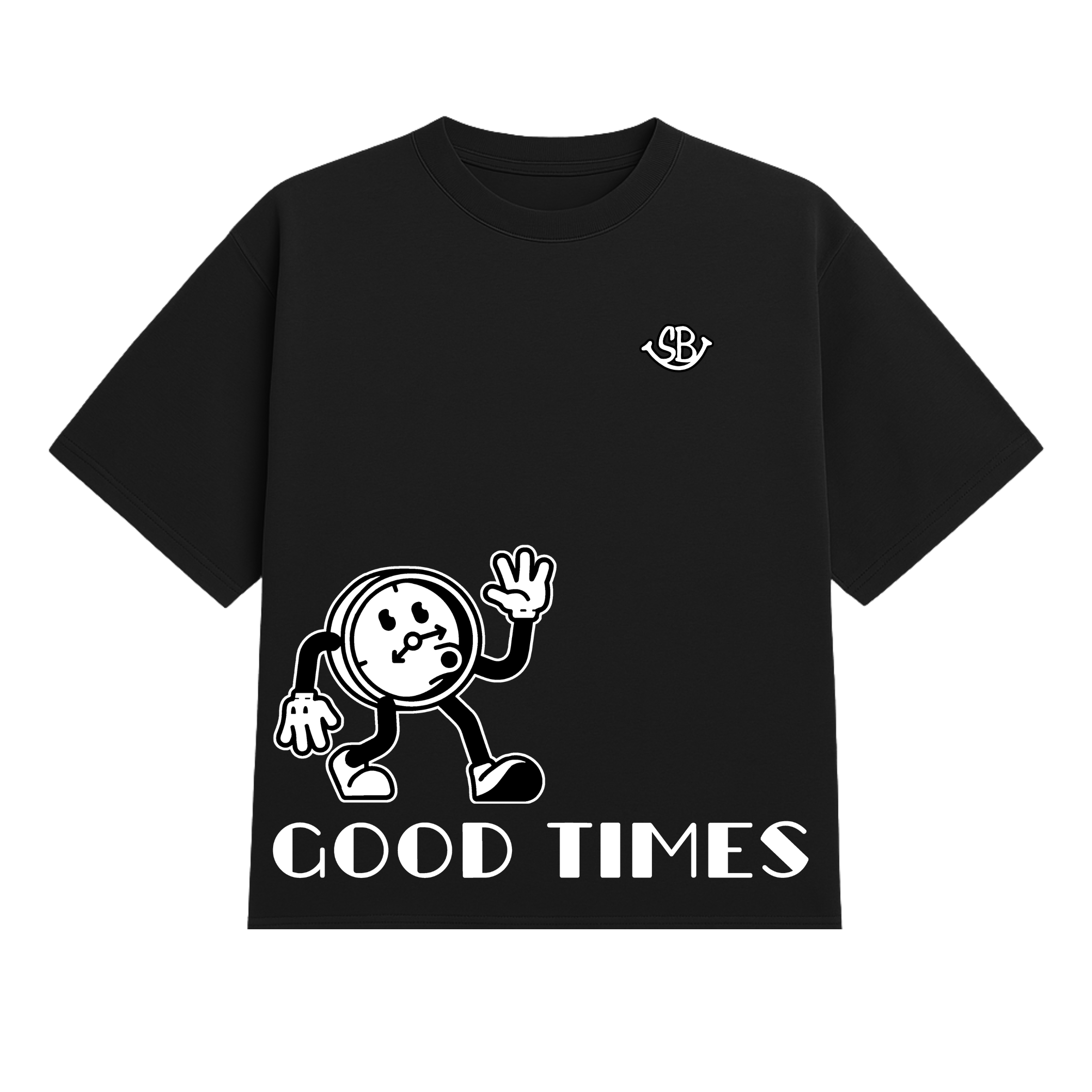 Good Times Running Clock Heavy Tee