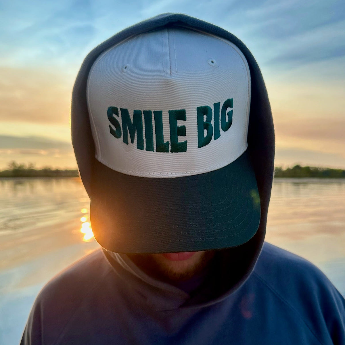 Green & Cream Statement Hat