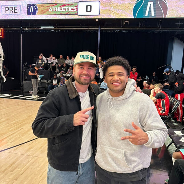 Green & Cream Statement Hat