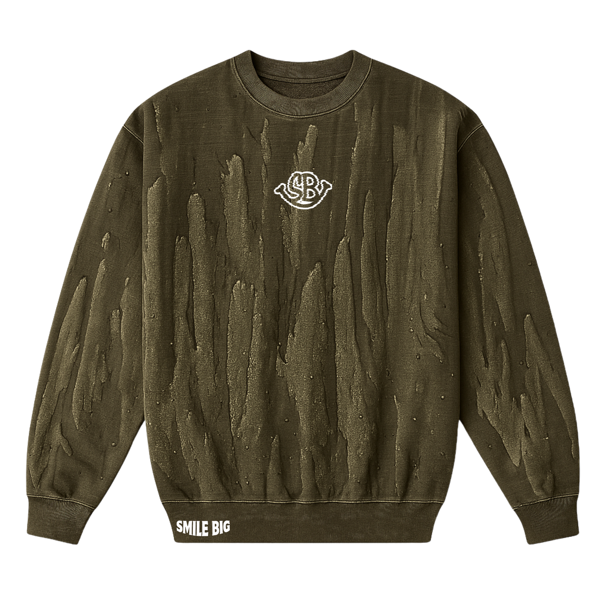 SB Distorted Drip Dye Crewneck