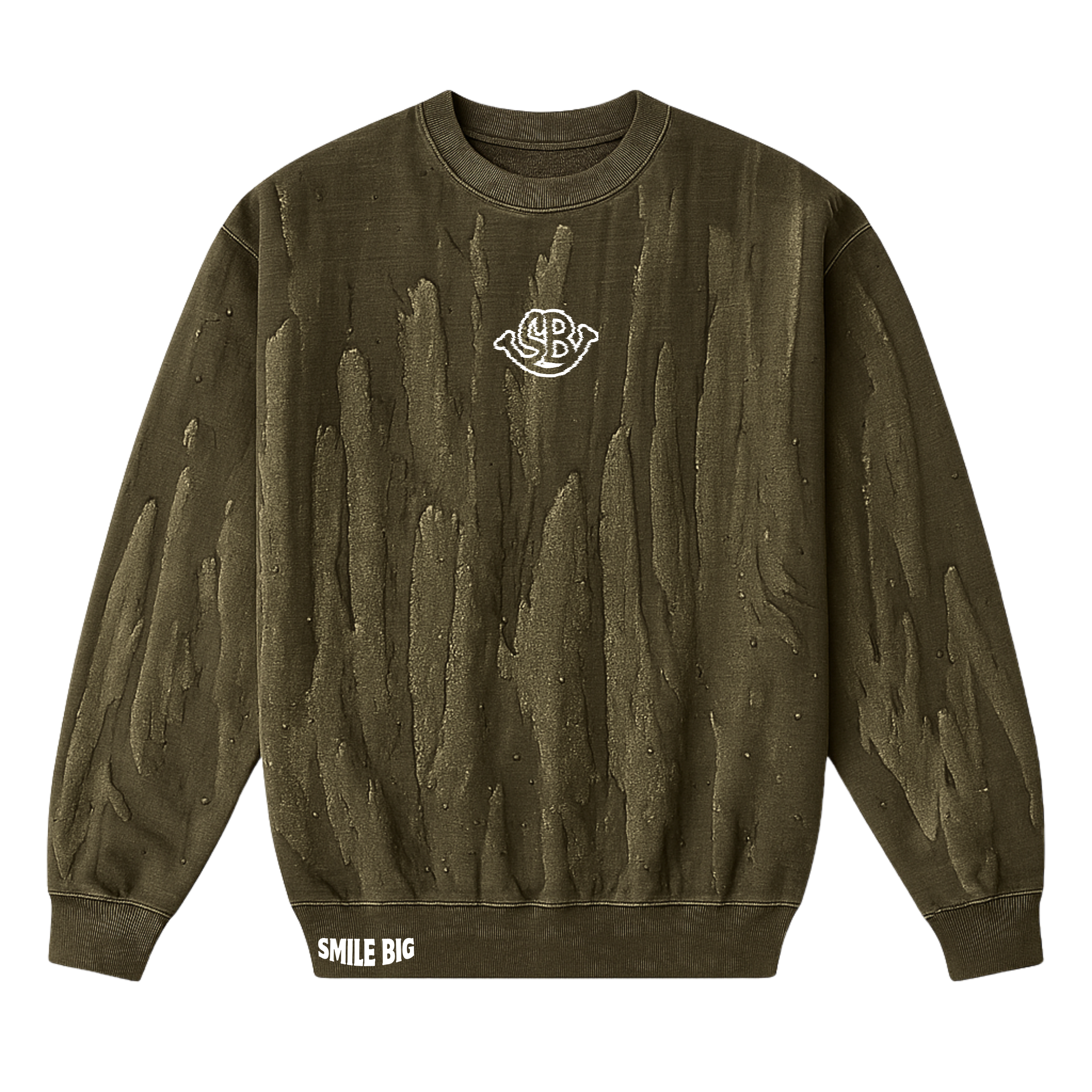 SB Distorted Drip Dye Crewneck
