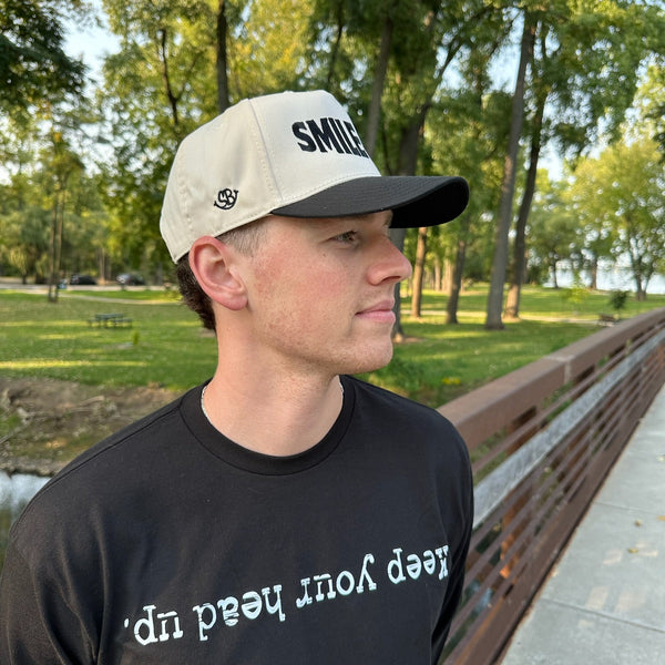 Black & Cream Statement Hat