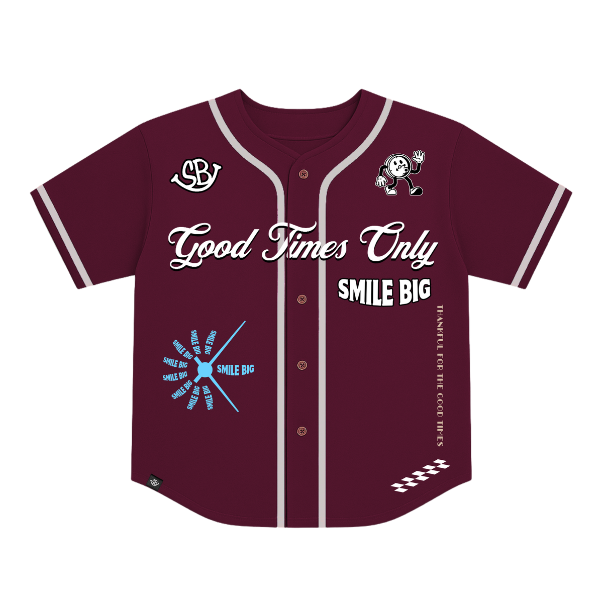 Good Times Only Baseball Jersey