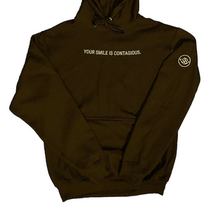 Black "Your Smile Is Contagious" Hoodie