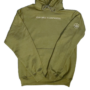 Moss Green "Your Smile Is Contagious" Hoodie